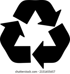 Icono de reciclaje, vector de icono de reciclaje, en estilo plano de moda aislado en fondo blanco..eps