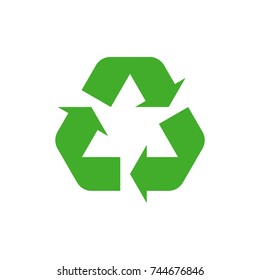 Recycle icon, Recycle icon vector, in trendy flat style isolated on white background. Recycle icon image, Recycle icon illustration