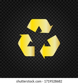 Recycle icon vector.Recycling symbol concept