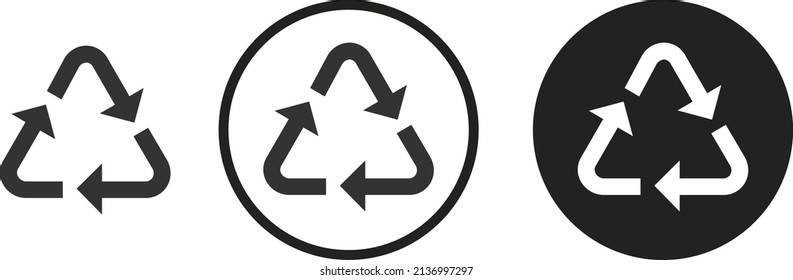 recycle icon . web icon set .vector illustration