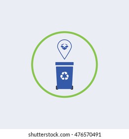 Recycle icon,Recycle bin icon 
