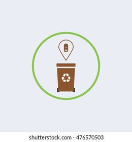 Recycle icon,Recycle bin icon 