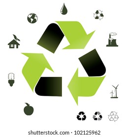 Recycle icons.