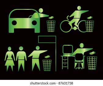 Recycle icons