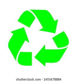 Recycle icons are designed in green to make them more natural and good to see