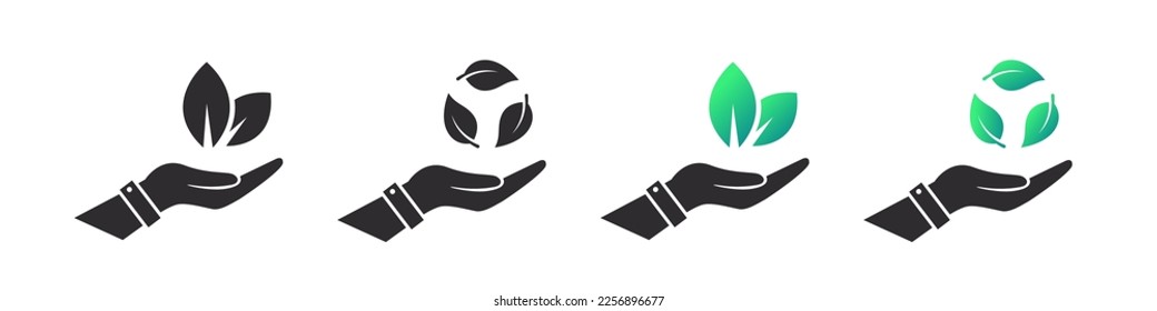 Recycle icons. Made from recycled materials. Packaging and recycling. Vector illustration