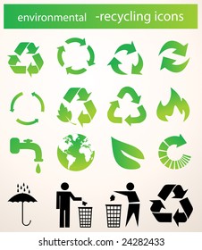 recycle icons vector