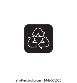 recycle icons vector illustration design template with a black background