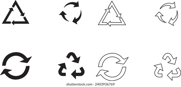 Recycle icons vector illustration design