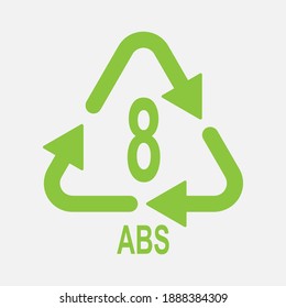 Recycle ikon. vector recycle, cycle rotation marks. eps 10