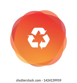 RECYCLE AND ILLUSTRATION ICON CONCEPT