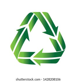 recycle isolated on white background