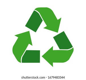 Recycle isolated vector icons on a white background