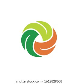 recycle leaf logo icon symbol