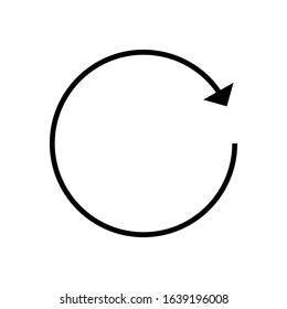 recycle line art vector icon - ui icon vector