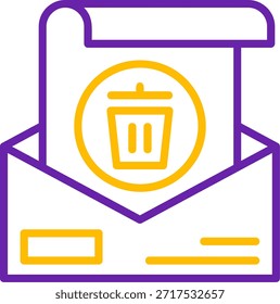 Recycle Line Zwei Farbe Vektor Linie Zwei Farbe Vektor Symbol Design