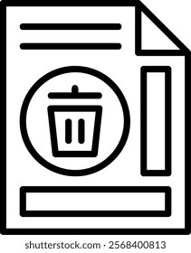 Recycle Line Vector Icon Design