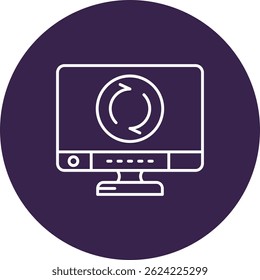 Línea de reciclaje Vector Icon Design