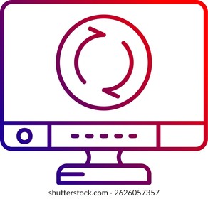 Recycle Line vector Icon Design
