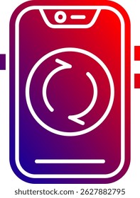 Vektorsymbol-Design der Recyclinglinie