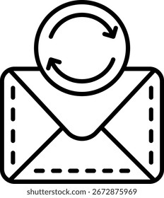 Vektorsymbol-Design der Recyclinglinie