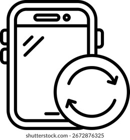 Línea de reciclaje Vector Icon Design