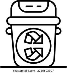 Línea de reciclaje Vector Icon Design