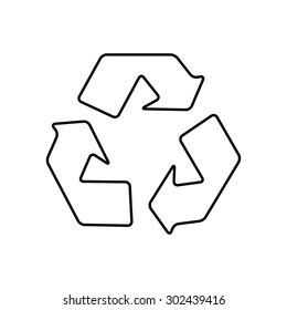 Recycling Seal Line Icon Official Seal Stock Illustration 1404135437