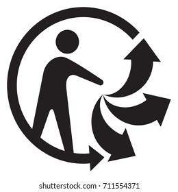 Recycle logo icon
