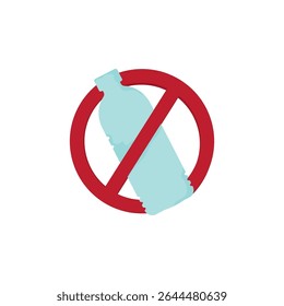 Recycle logo icon, Recycle logo with plastic bottle and  plastic bag. Recycle bag. Stop Plastic Pollution icon. World Environment day concept vector