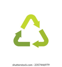 Recycle logo icon template vector design
