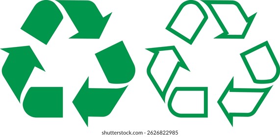 Reciclar logo icono Arte vectorial