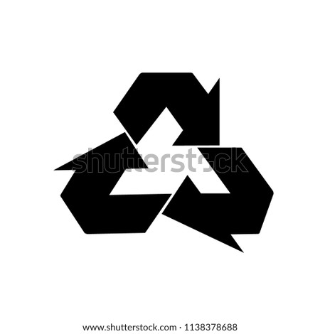 recycle logo with vector illustration