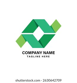 recycle logo vector illustration. abstract recycle logo design