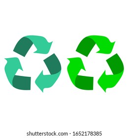recycle logo in vector in isolated background