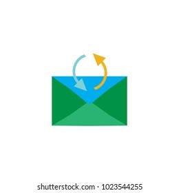 Recycle Mail Logo Icon Design