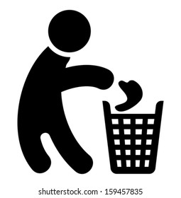 Recycle man icon