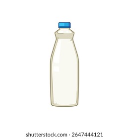 reciclar garrafa de leite caricatura de plástico. aterro de descarte, durabilidade da contaminação, conveniência leve reciclar garrafa de leite sinal plástico.