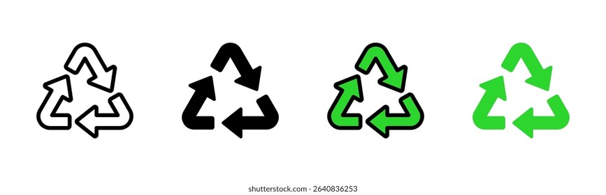 Recycle Multi Style Icon Set