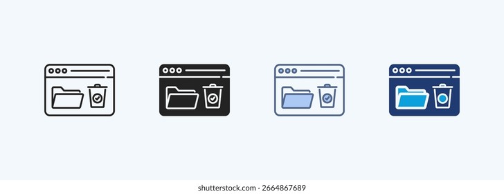 Recycle Multiple Style Icon Collection