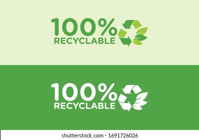 Recycle packaging Natural Logo Vector   Format 