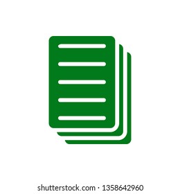 Recycle, paper icon can be used for web, mobile and infographic. Vector icon on white background