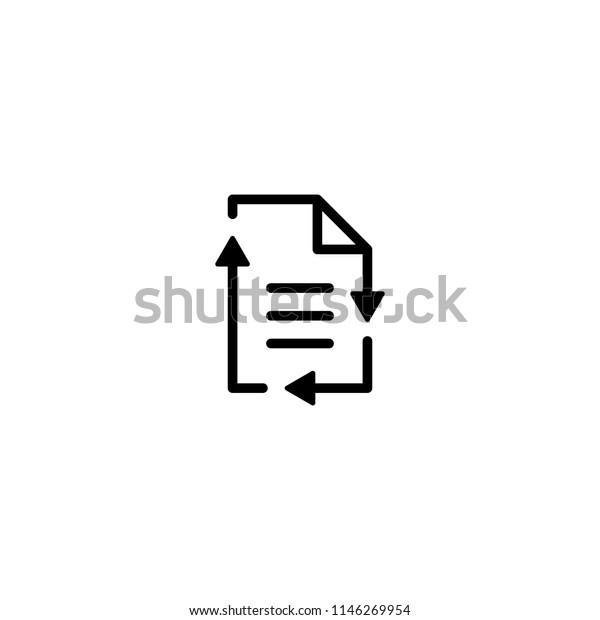 Recycle Paper Logo Icon Vector Line Stock Vector (Royalty Free) 1146269954