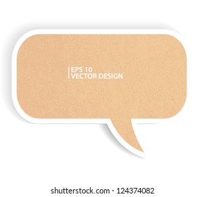  recycle paper on white. vector design