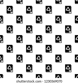 Recycle paper pattern seamless vector repeat for any web design