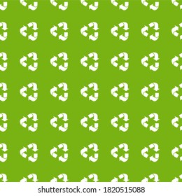 Recycle pattern. Seamless ecology pattern. Flat vector cartoon illustration. World Environment Day background.