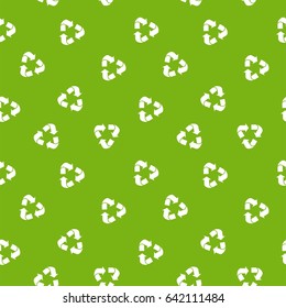 Recycle Pattern. Seamless Ecology Pattern. Flat Vector Cartoon Illustration. Objects Isolated On A White Background.World Environment Day Poster.