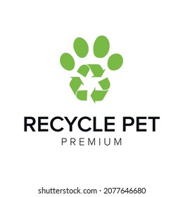 Recycle Pet Logo Icon Vector Template