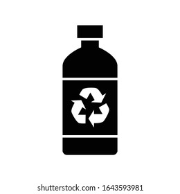 Recycle plastic bottle. Line vector. Isolate on white background. Perfect use for website, pattern, design, etc.