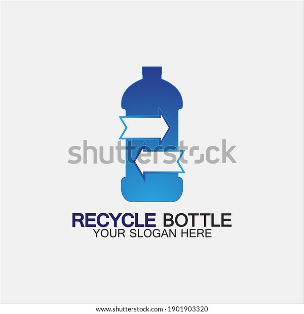 Recycle Plastic Bottle Logo Icon Vector Stock Vector (Royalty Free